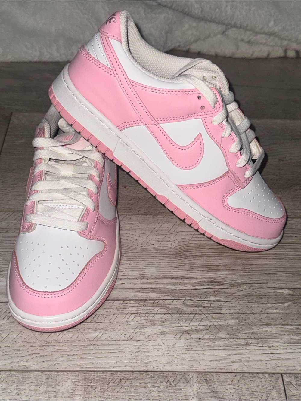Nike Dunk Low Medium Soft Pink White 6Y Women’s 7.5 Sneakers FB9109-125